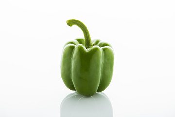 green bell pepper isolated