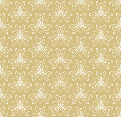 Floral Fine Seamless Vector Pattern
