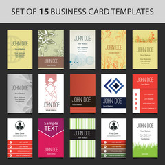 15 Colorful Vertical Business Cards