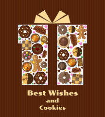 Gift box with cookies