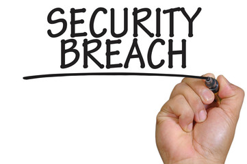 hand writing security breach