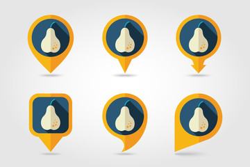 Pear mapping pins icons