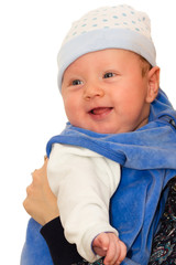 newborn baby boy smile