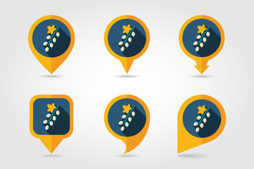 Currant mapping pins icons