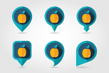 Apricot mapping pins icons