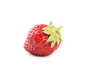 Strawberries berry isolated on white