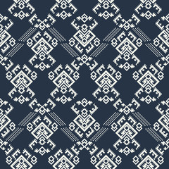 Ethnic geometrical pattern, tribal seamless background