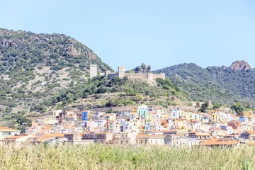 Foto auf Alu-Dibond Sardinië, kasteel op heuvel in Sennariolo © John Hofboer