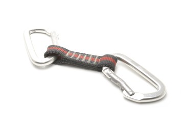 climber carabiner isolated on white background