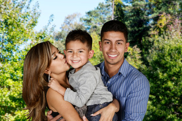 Naklejka premium Hispanic Family Together