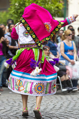 Dancer performing for the carnival opening of Salta, Argentina