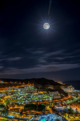 Puerto Rico by night.