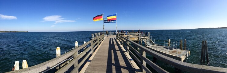Panoramafoto Seebrücke Boltenhagen