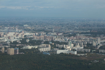 Aerial view to St. Petersburg city.
