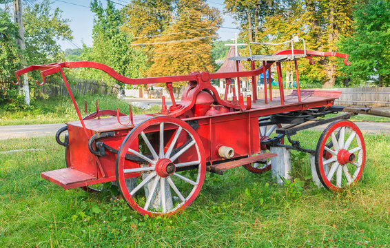 Old fire cart