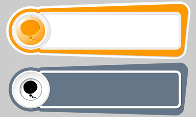 Obraz premium Abstract buttons for your text and speech bubble