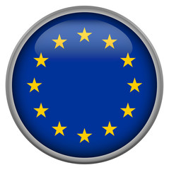 Badge with flag of European Union