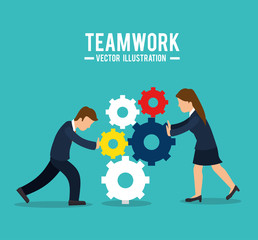 Business teamwork and leadership 
