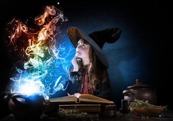 Fototapeta premium Little witch