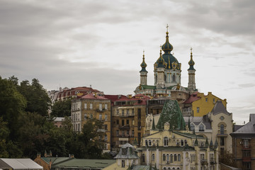 Fototapeta na wymiar St. Andrew's Church in Kiev