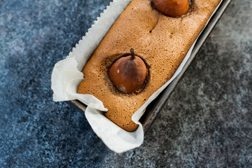 Cake with pears