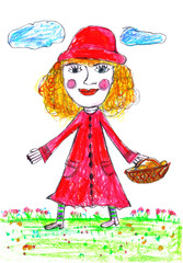 Детский рисунок ,,Красная шапочка,, - 94104106