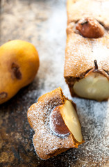 Cake with pears