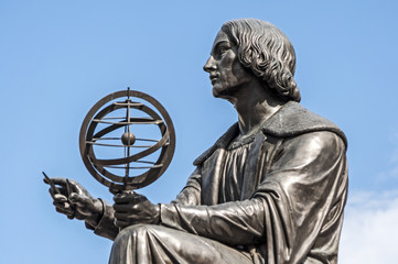 Pomnik Mikołaja Kopernika w Warszawie - obrazy, fototapety, plakaty
