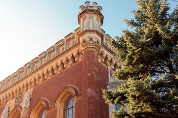 Obraz premium Object of cultural heritage of federal importance. GROUP OF BUILDINGS PETERHOF's PALACE STABLES 1848-1855, architect. N.Benois, sc. D.Jensen