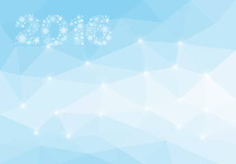 polygon Christmas Background for a card blank blue hue 2016