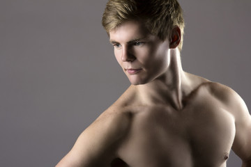 Fototapeta premium Muscular caucasian man