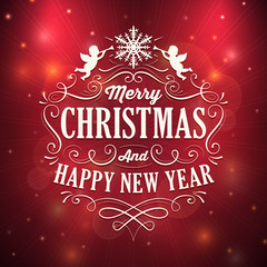Christmas and New Year's Greeting Card