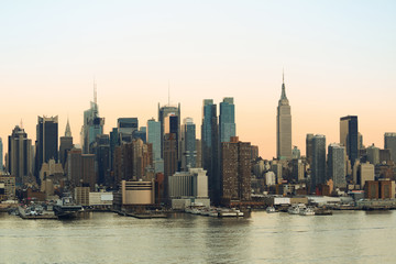 Fototapeta premium New York City sunset