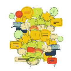 Text bubble vector illustration set