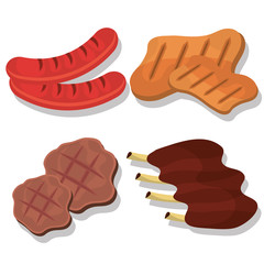 Food and gastronomy graphic design.