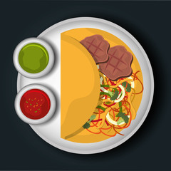 Food and gastronomy graphic design.