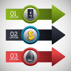 Oil prices infographic design
