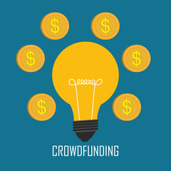 Crowdfunding icon design.