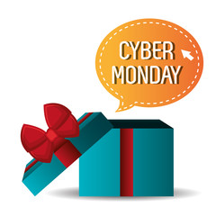 Cyber monday shopping season design.