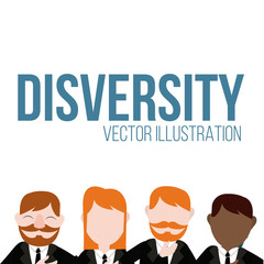 diversity illustration over white color background