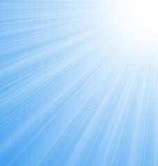 Abstract Blue Sky Background Sun Rays
