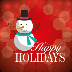 Happy holidays christmas design