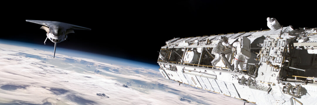 Station Work No.25p - Elements of this image furnished by NASA. - Powered by Adobe