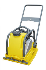 The image of road repair machine under the white background