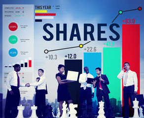 Shares Sharing Shareholder Corporate Concept