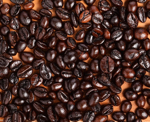 Coffee beans background