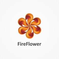 Fire Flower Illustration