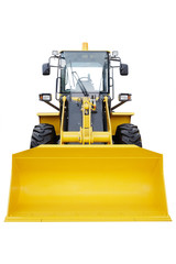 bulldozer under the white background © Dmitry Vereshchagin