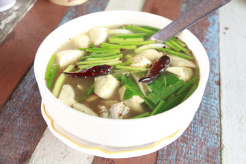 Stock Photo:.Thai Cuisine and Food, A Bowl of Thai Clear Spicy H