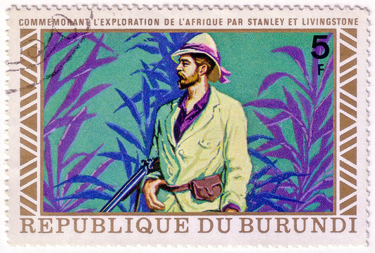 Republic of Burundi - CIRCA 1970s: A stamp printed in Burundi sh